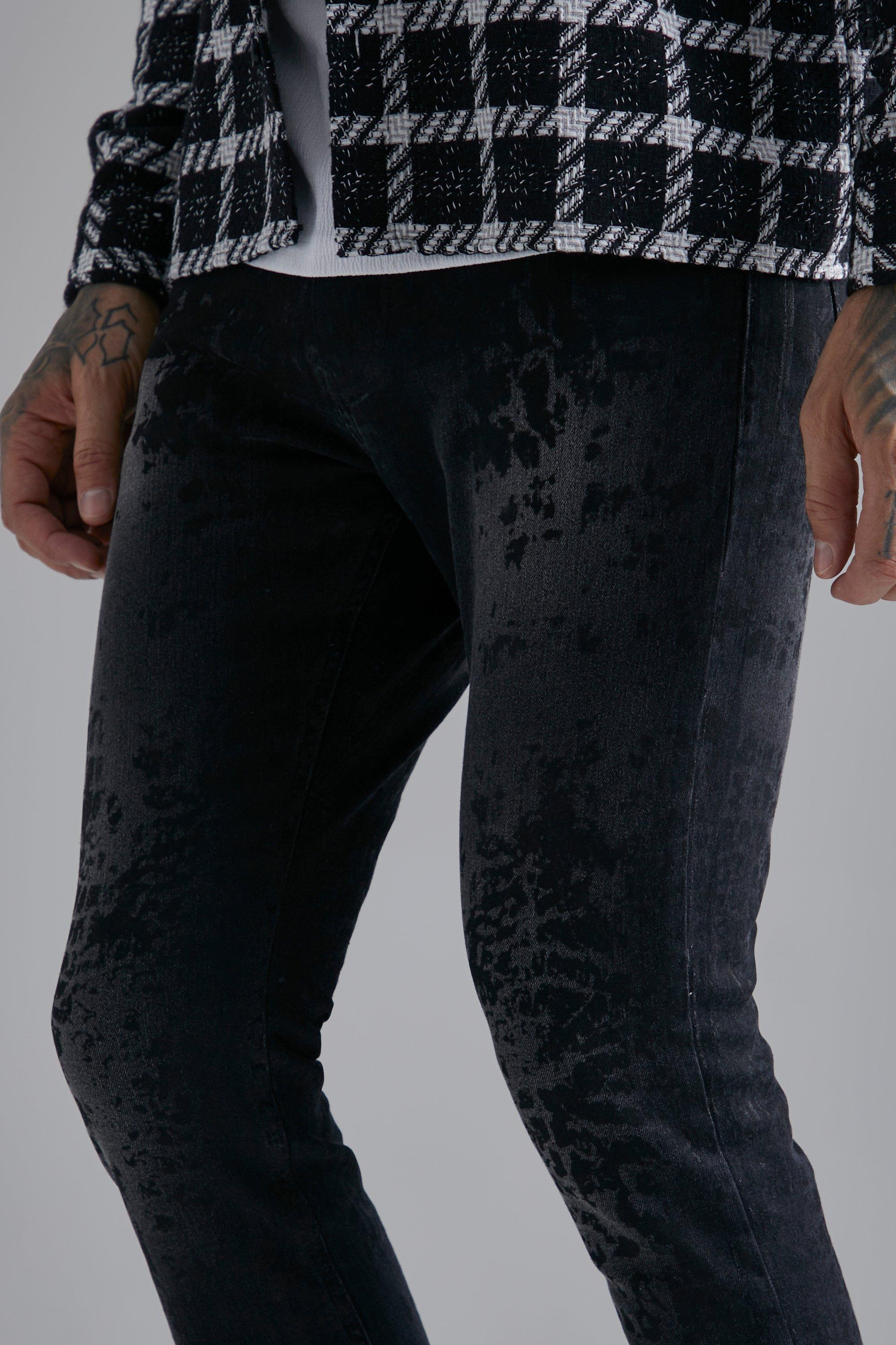 Snake print hot sale jeans men